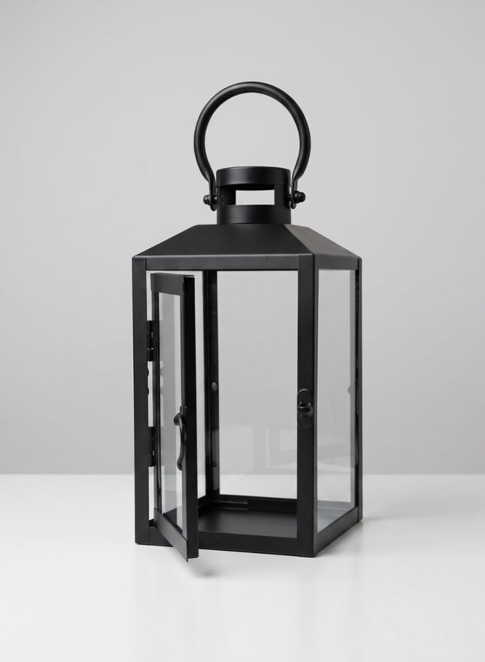 Black Monterey Lantern Decor Jamali Garden