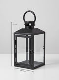 Black Monterey Lantern Decor Jamali Garden Black 9in Tall EACH