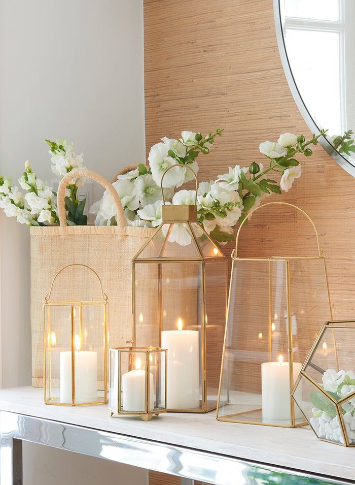 Bombay Square Gold Lantern Decor Jamali Garden