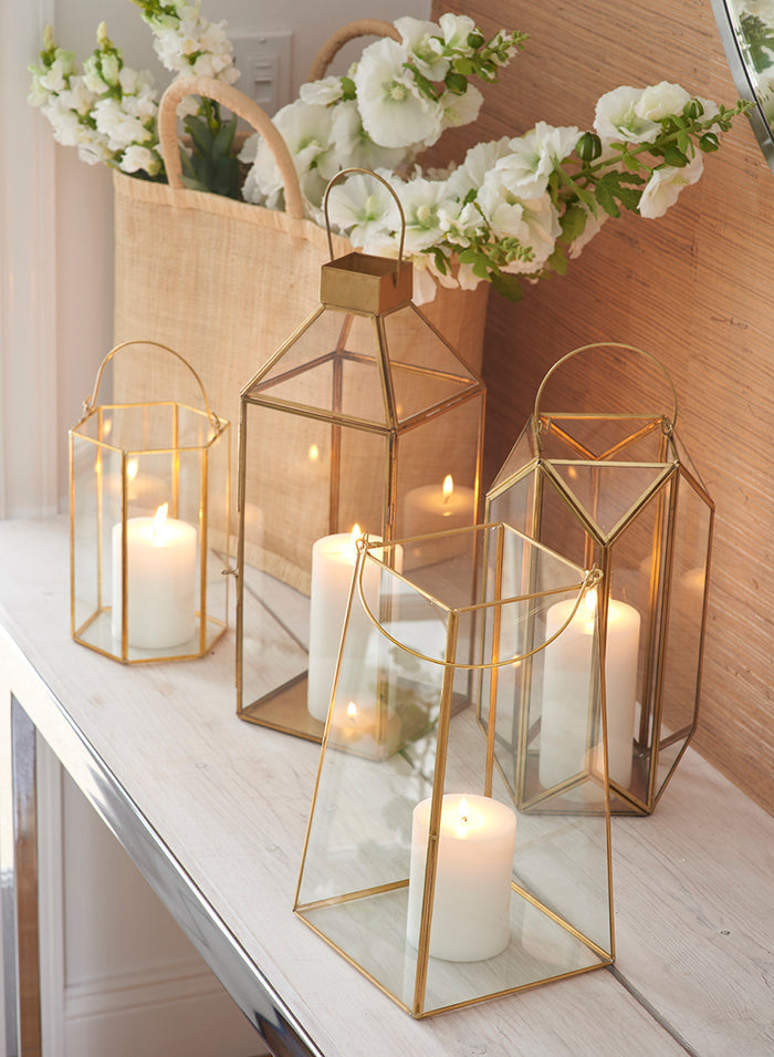 Bombay Square Gold Lantern Decor Jamali Garden