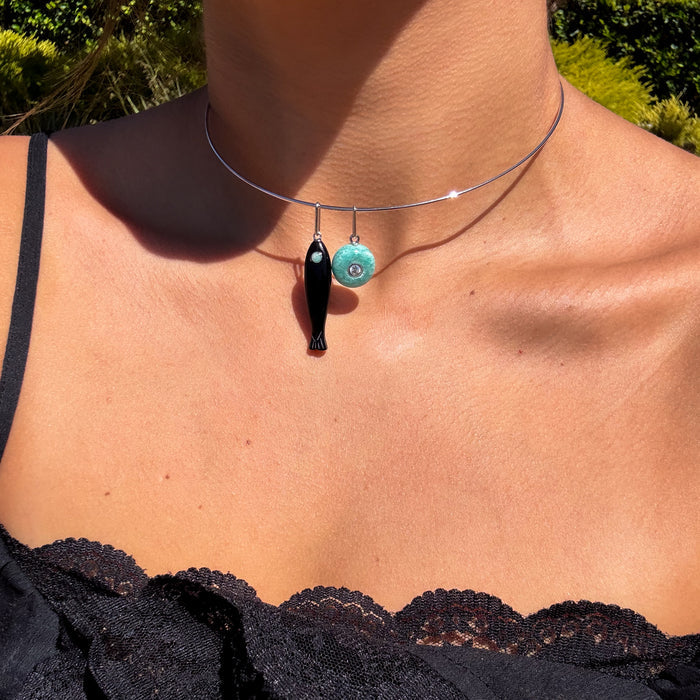 Bon Bon Silver Amazonite