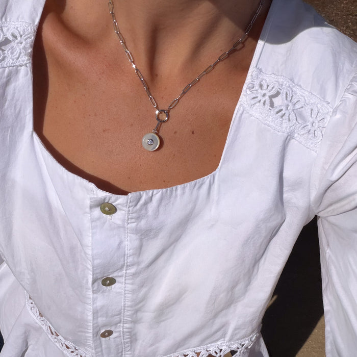 Bon Bon Silver Mother Of Pearl