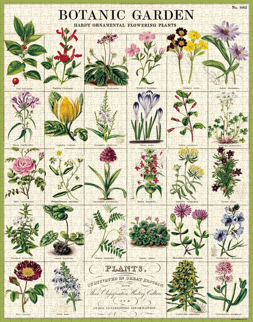 "Botanic Garden" Cavallini Vintage Puzzle (1000 pieces)