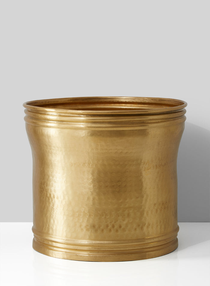Brass Look Antique Aluminum Planter Decor Jamali Garden