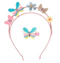 Butterflies for Days Headband & Clip, 2pc