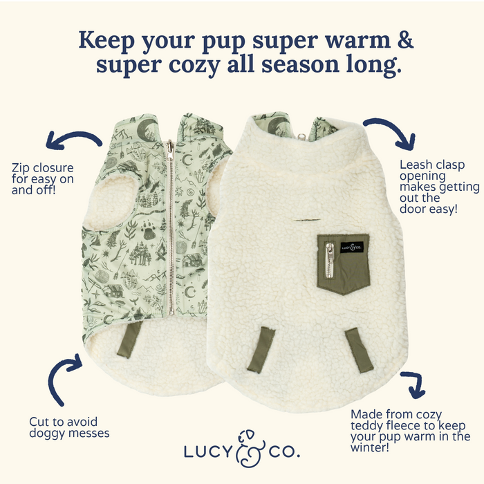 Camp Out Reversible Teddy Vest