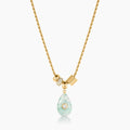 Carlyl Green Dot Necklace