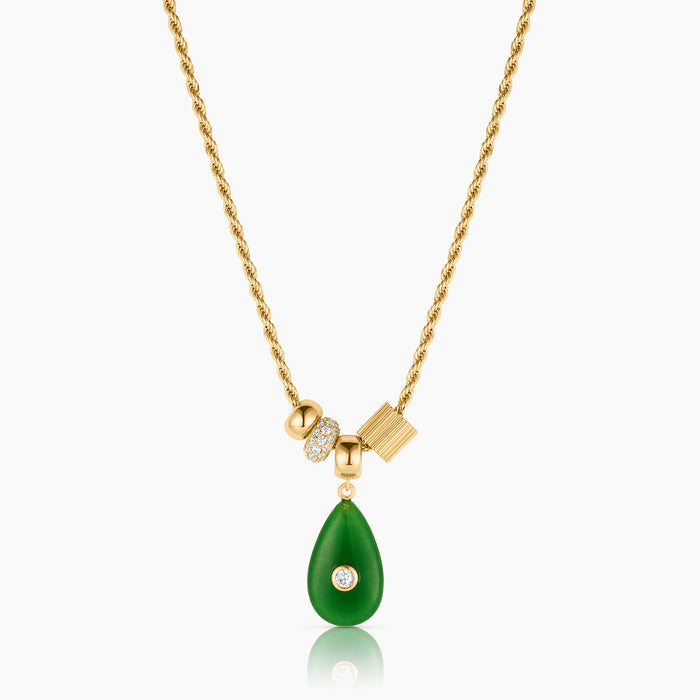 Carlyl Green Jade Necklace
