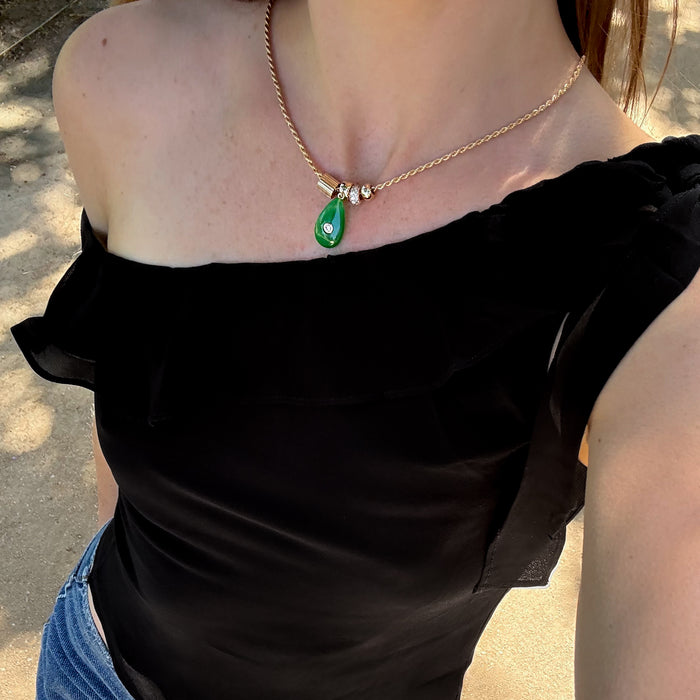 Carlyl Green Jade Necklace