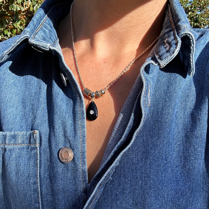Carlyl Onyx Necklace