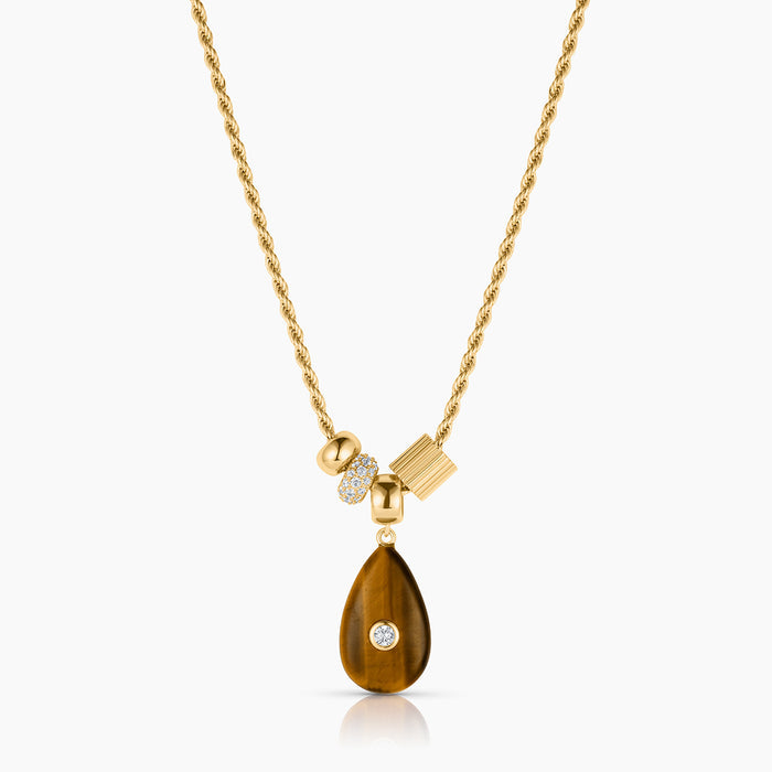 Carlyl Tiger's Eye Necklace