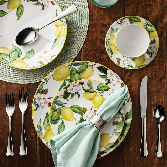 Carmen 8.5 ounce Tea Cup and Saucer 6 Piece Set
