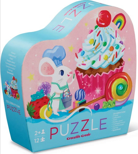 Celebration! (Mouse & Cupcake) 12pc Mini Puzzle
