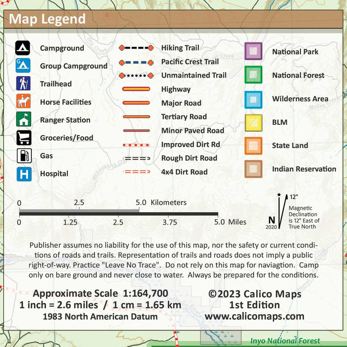 Central Sierra Trail Map