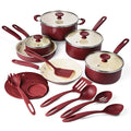 Ceramaware 20 Piece Ceramic Nonstick Cookware Set