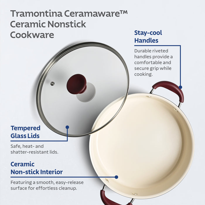 Ceramaware 5 Quart Ceramic Nonstick Covered Dutch Oven