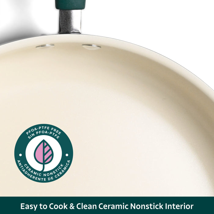Ceramaware 5 Quart Ceramic Nonstick Covered Jumbo Cooker