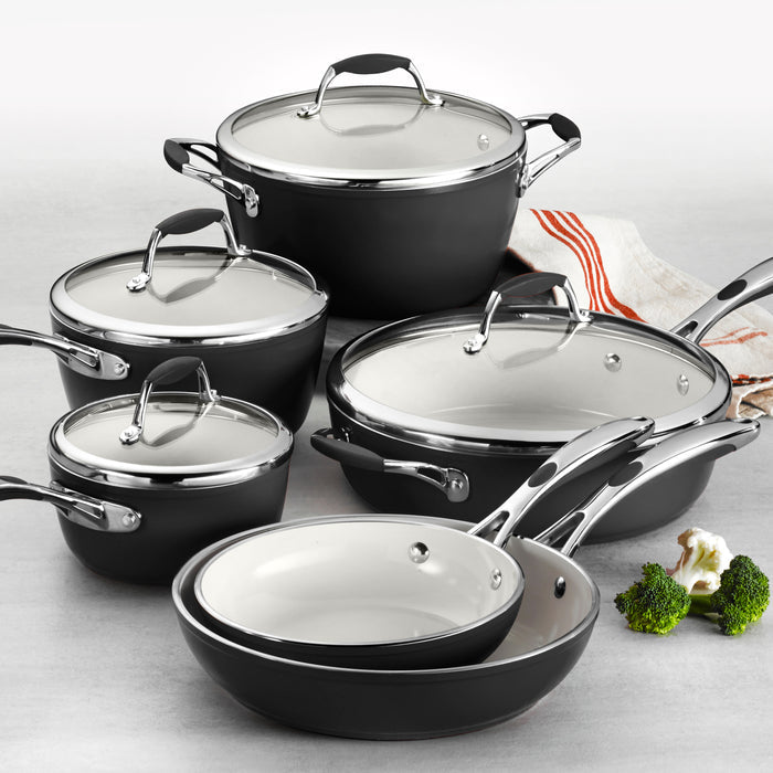 Ceramica Deluxe Aluminum Ceramic Coated Cookware Set