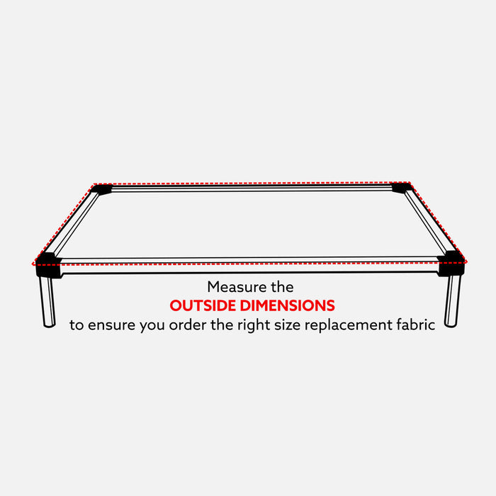 Chew Proof Armored™ Replacement Ripstop Fabric - Square Frame (Updated Dimensions)