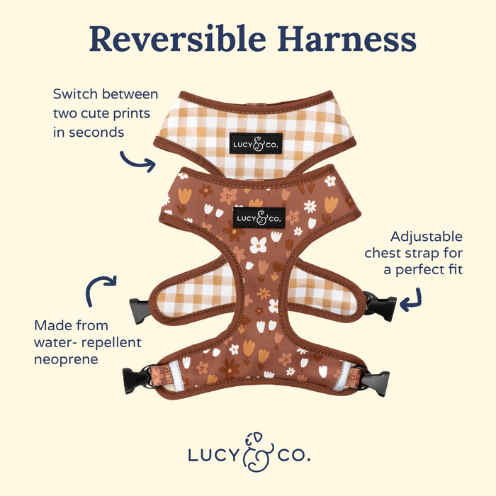 Chocolate Meadows Reversible Harness