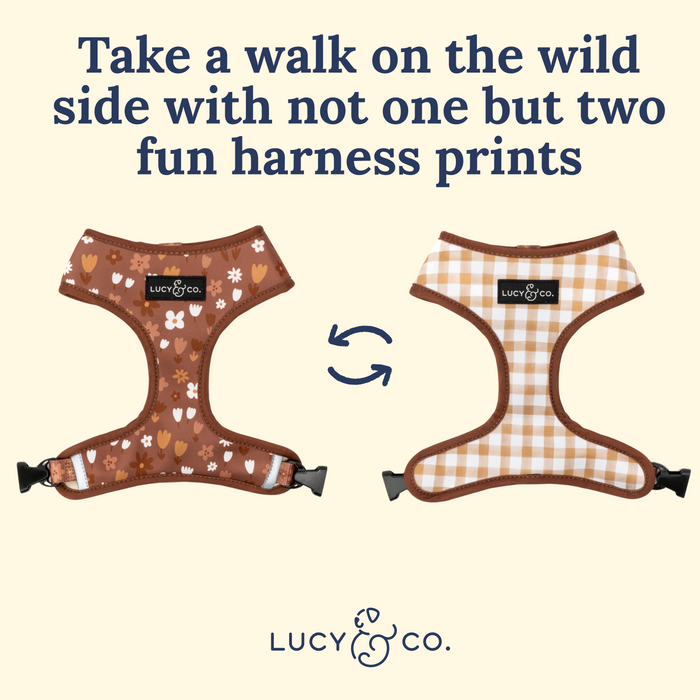 Chocolate Meadows Reversible Harness