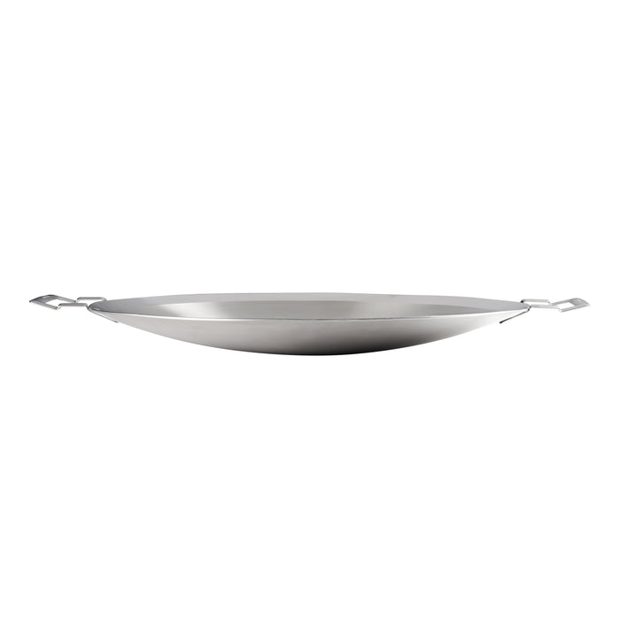 Churrasco BBQ 17.25 in Tri-Ply Clad Stainless Steel Round Grill Pan
