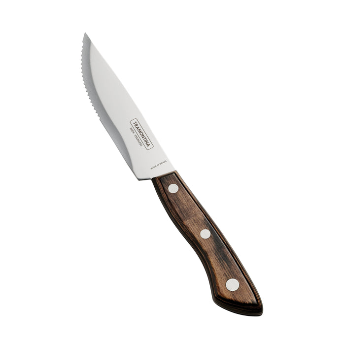 Churrasco BBQ 4 Piece Porterhouse Steak Knife Set in Wood Gift Box
