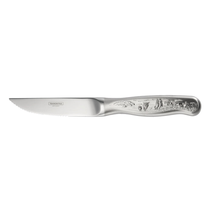 Churrasco BBQ 5 in Forged Embossed Steak Knife 4 Piece Set
