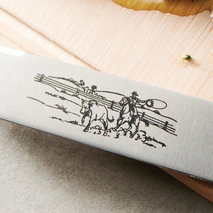 Churrasco BBQ 7 in Gaucho Style Knife with Leather Sheath
