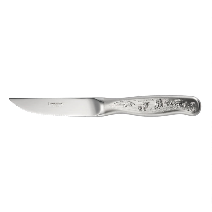 Churrasco BBQ 8 Piece Forged Embossed Steak Knife and Fork Set