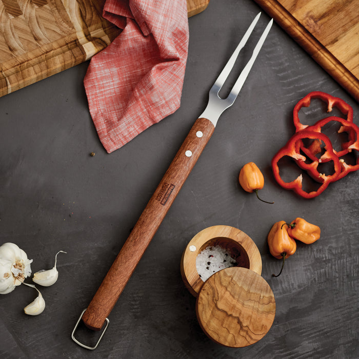 Churrasco BBQ Carving Fork with Wood Handle