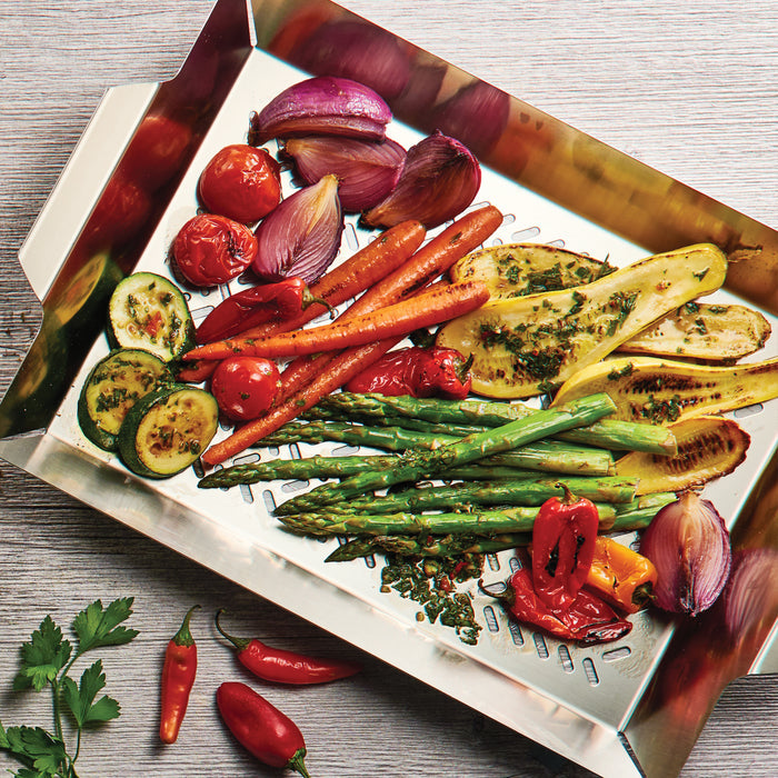 Churrasco BBQ Tall Stainless Steel Roasting Grill Pan