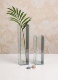 Clear and Mirror Glitz Glass Vase Decor Jamali Garden
