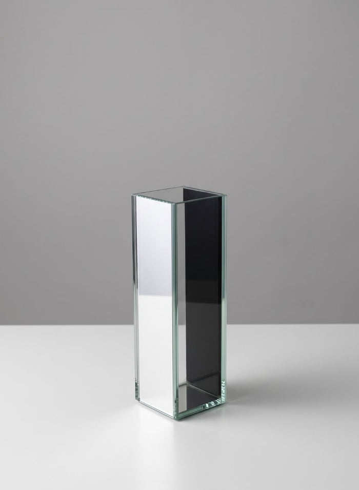 Clear and Mirror Glitz Glass Vase Decor Jamali Garden