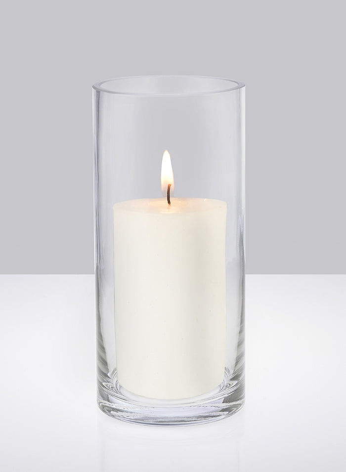 Clear Glass Cylinder Vases Decor Jamali Garden