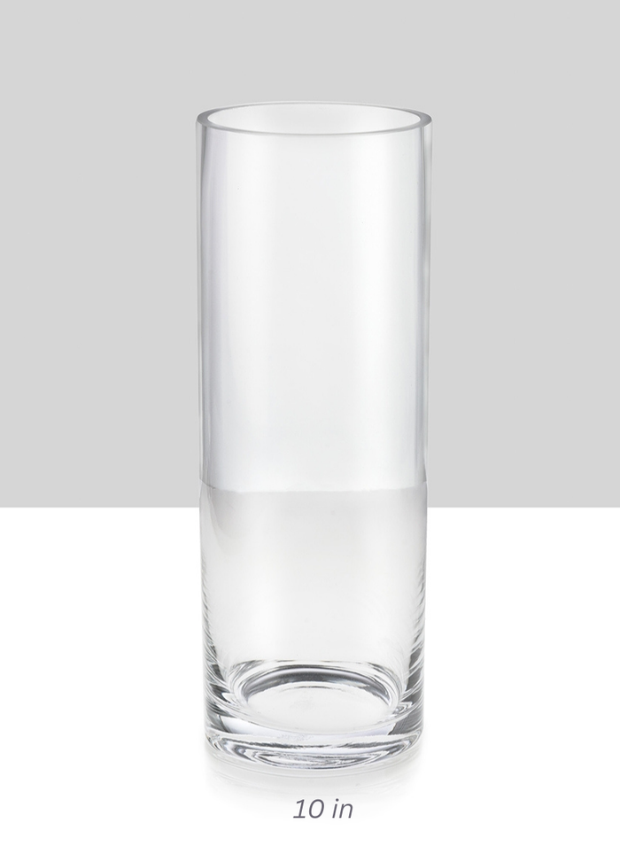 Clear Glass Cylinder Vases Decor Jamali Garden Clear 10in Tall EACH