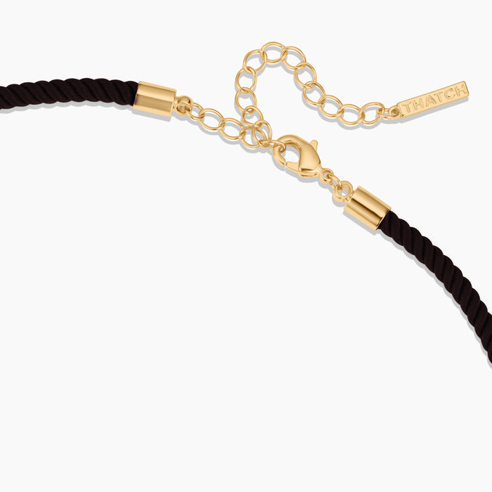 Coco Noir Silk Cord Necklace