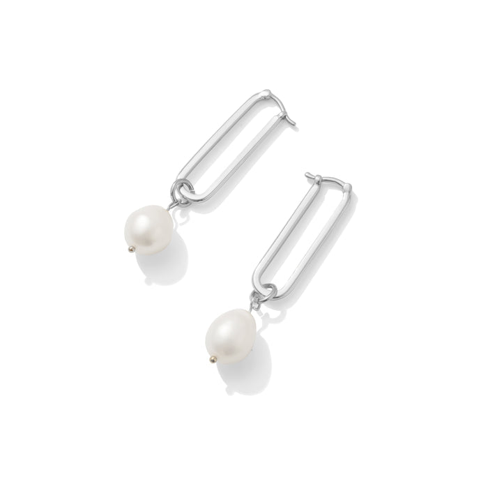 Colette Pearl Hoop Earrings