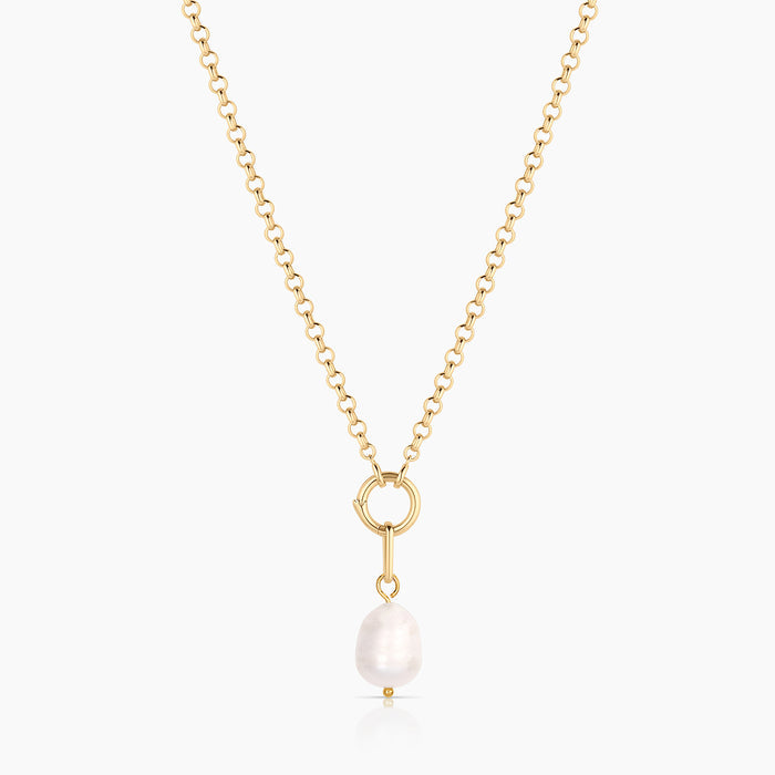 14k Gold Plated / 16-18" Vienna Rolo Charm Chain