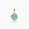 Coquille Amazonite Shell Bail