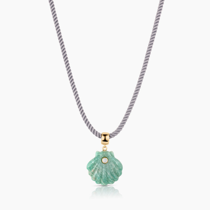 Coquille Amazonite Shell Bail
