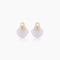 Coquille Blue Lace Shell Earring Charms