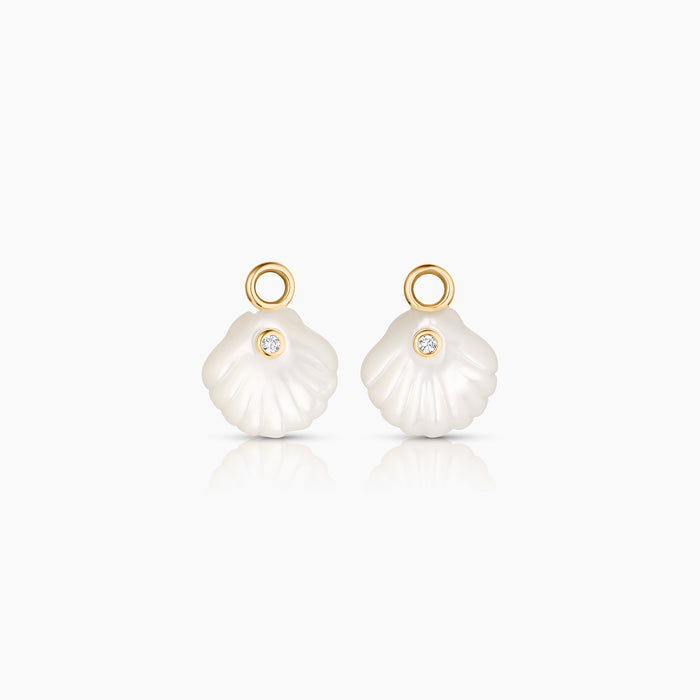 Coquille Mother Of Pearl Shell Earring Charms