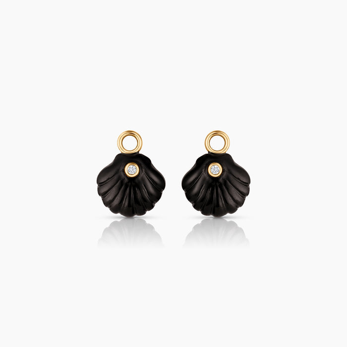 Coquille Onyx Shell Earring Charms