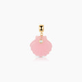 Coquille Pink Jade Shell Bail