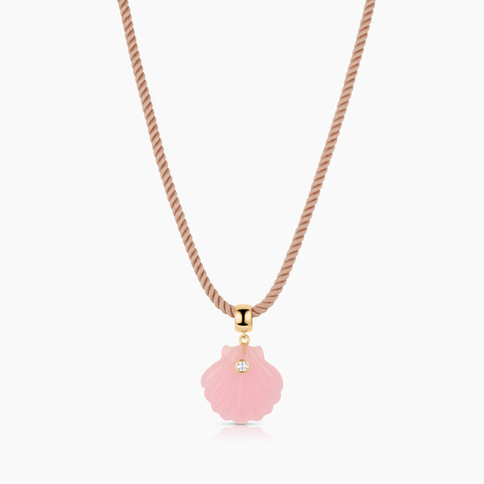 Coquille Pink Jade Shell Bail