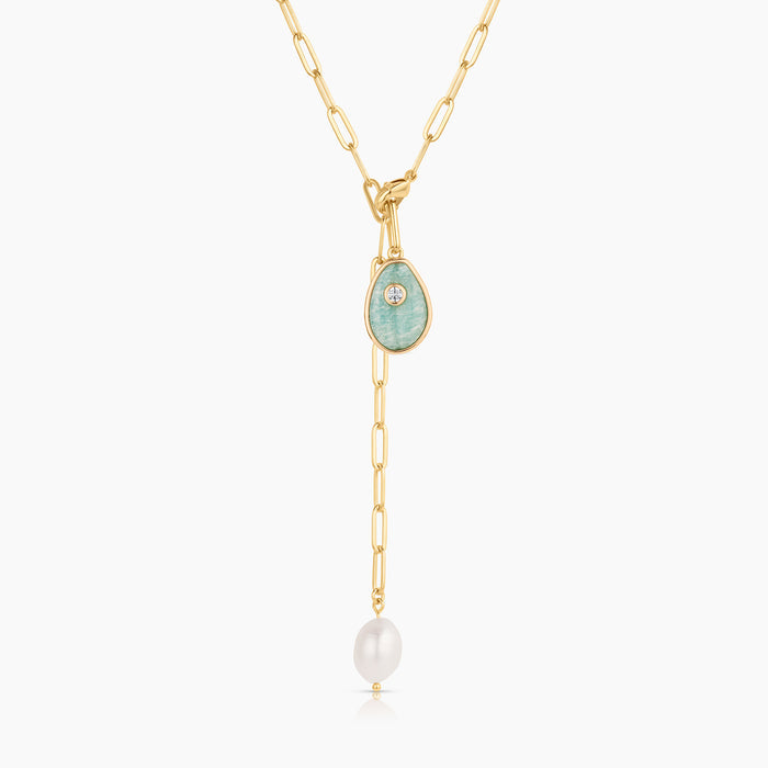 Cowrie Amazonite Shell