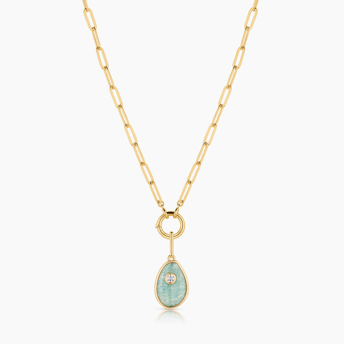 Cowrie Amazonite Shell