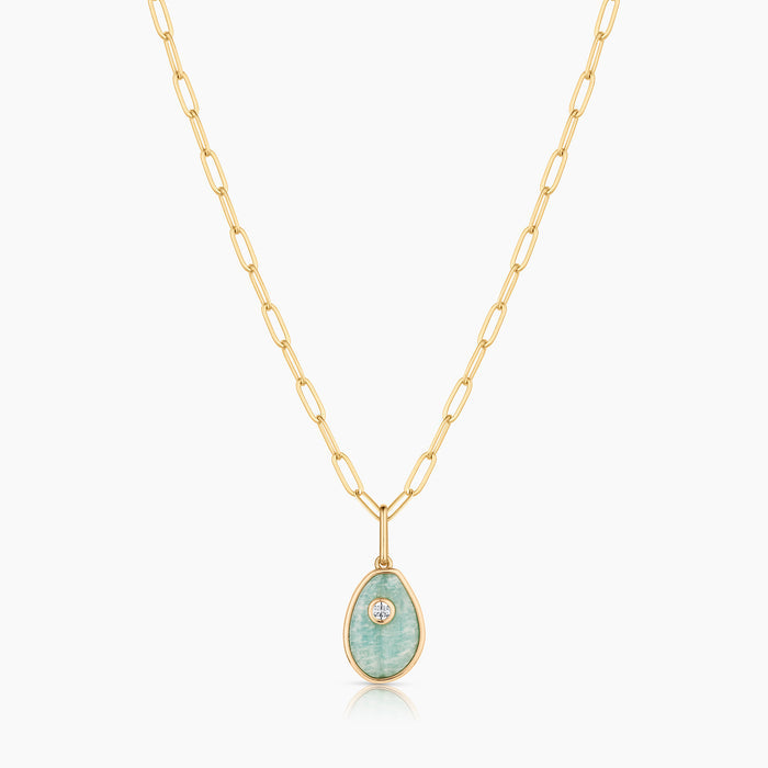 Cowrie Amazonite Shell
