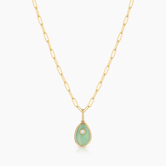 Cowrie Chrysoprase Shell